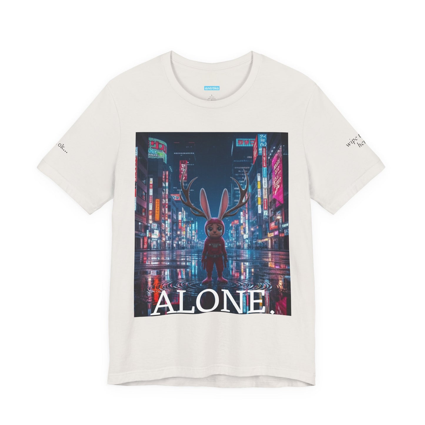 Sad Jackalope Unisex Tee by Antrtka