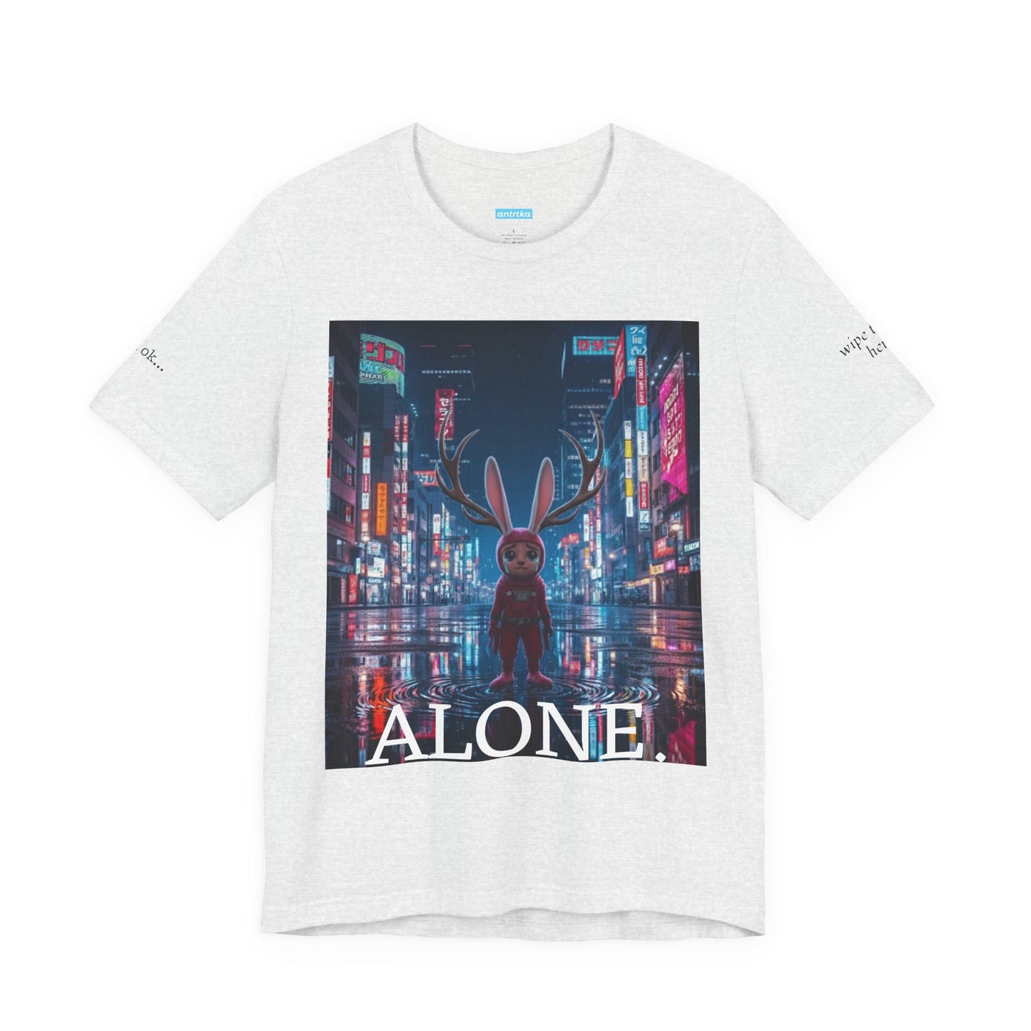 Sad Jackalope Unisex Tee by Antrtka