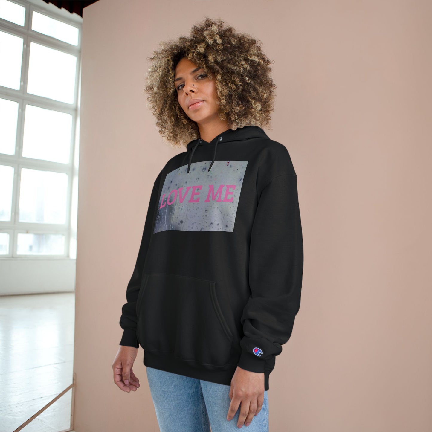 Love Me or Leave Me Champion Hoodie, Cozy Valentines Gift, Statement Hoodie for Her, Trendy Winter Fashion, Romantic Sweatshirt