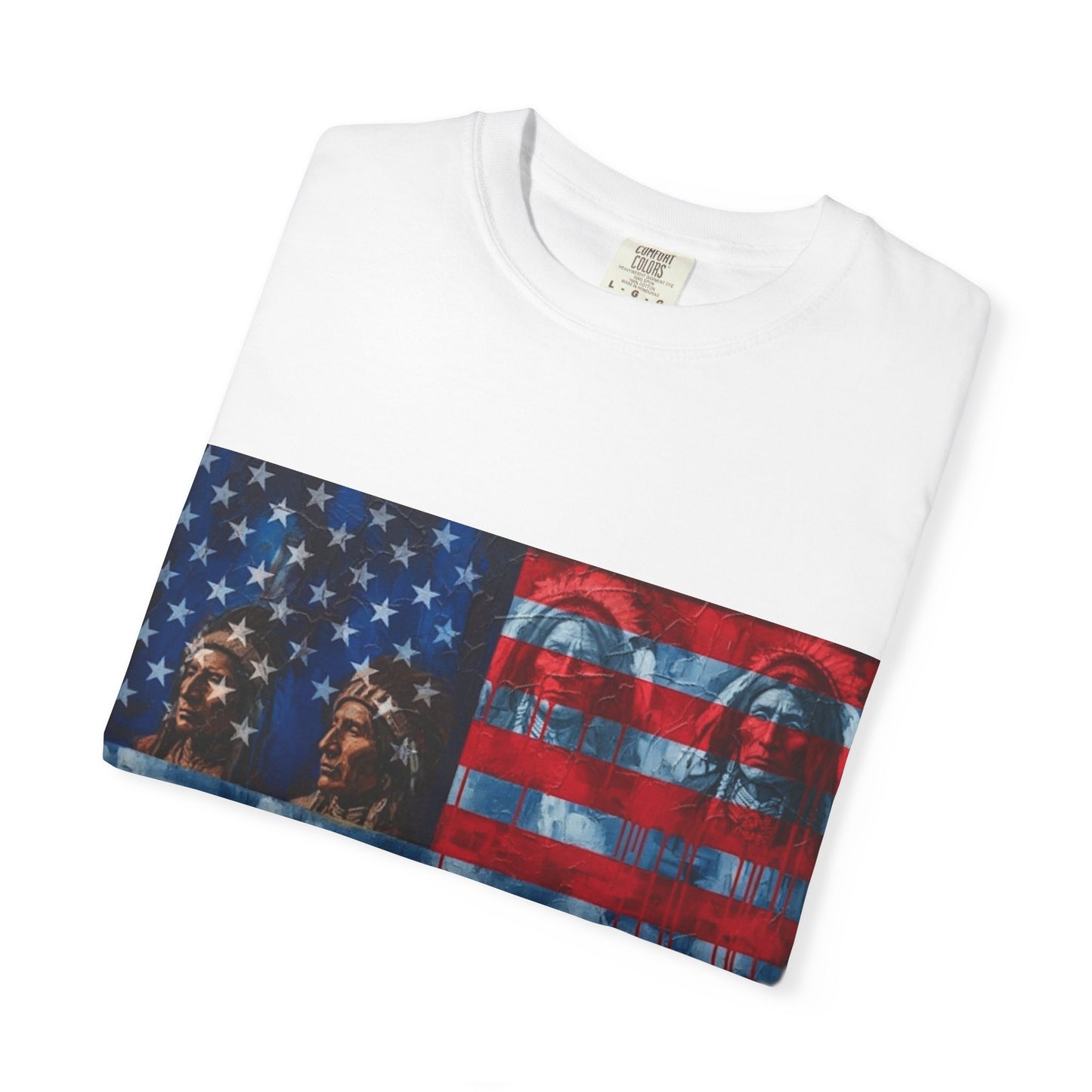 Unisex T-Shirt Our blood built this country, Native American drop