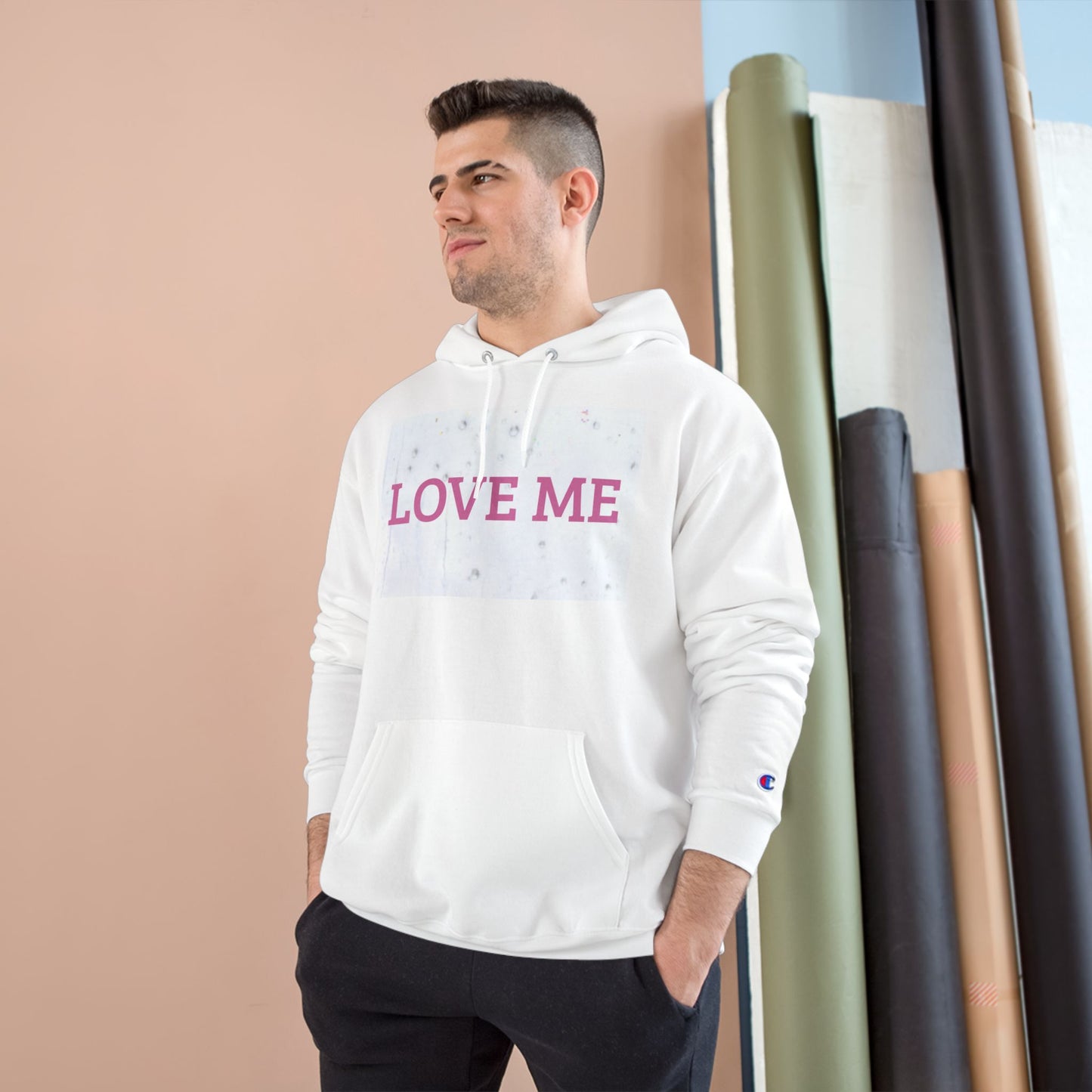 Love Me or Leave Me Champion Hoodie, Cozy Valentines Gift, Statement Hoodie for Her, Trendy Winter Fashion, Romantic Sweatshirt
