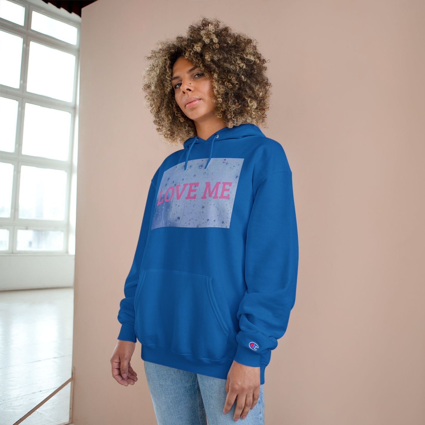 Love Me or Leave Me Champion Hoodie, Cozy Valentines Gift, Statement Hoodie for Her, Trendy Winter Fashion, Romantic Sweatshirt