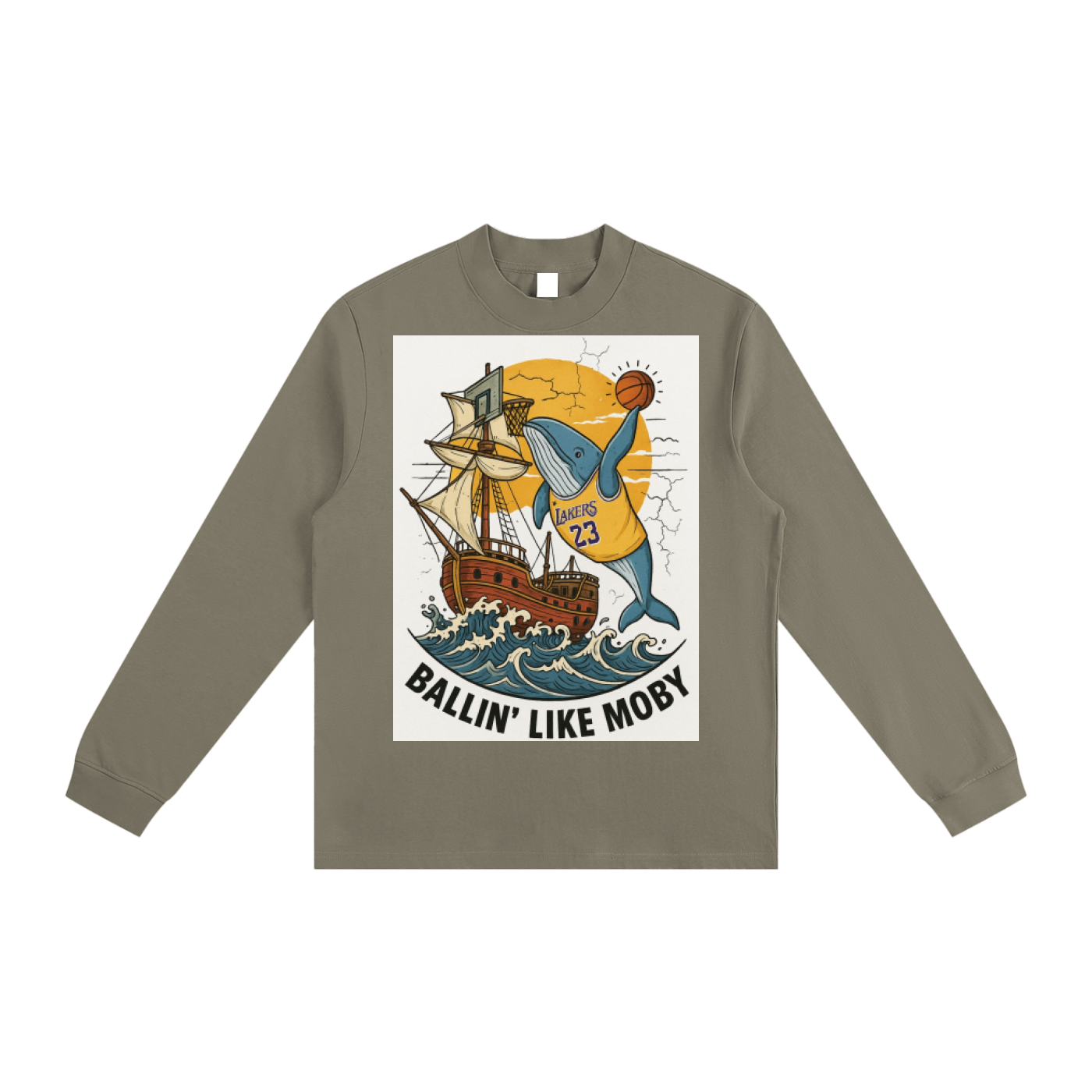 Essential Non-Shrink Mock Neck Sweatshirt