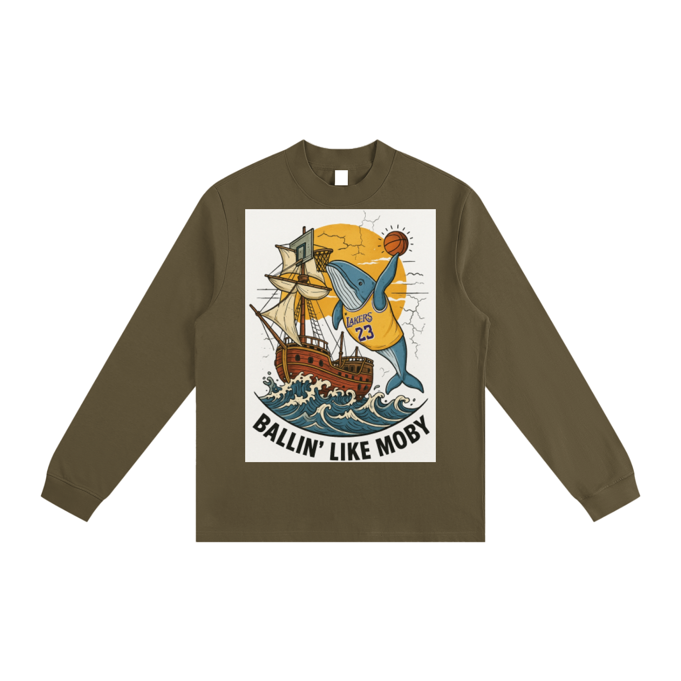 Essential Non-Shrink Mock Neck Sweatshirt
